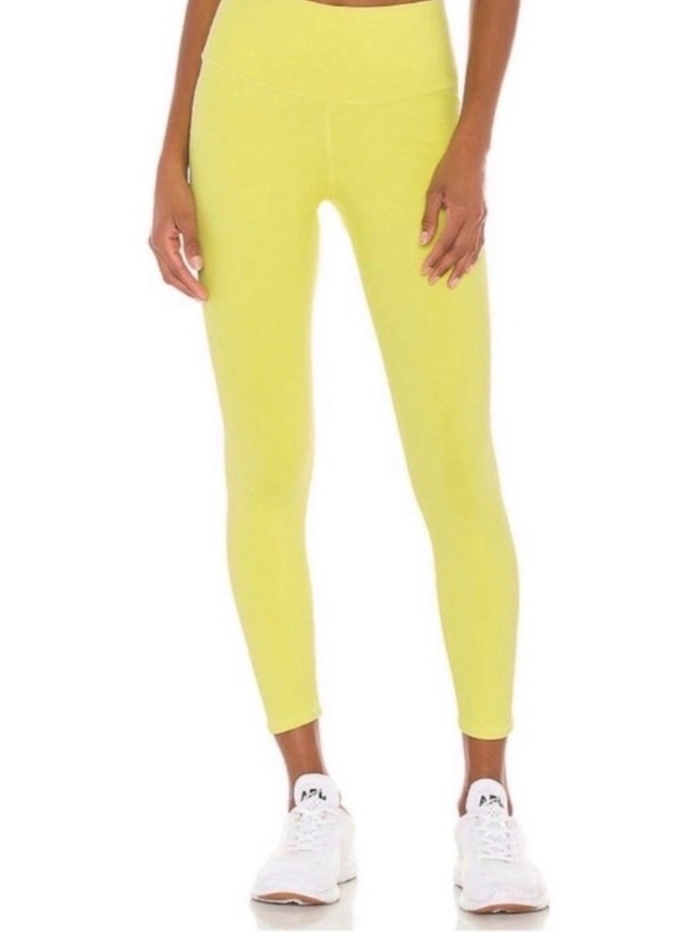 Alo Yoga High-Waist Airbrush Leggings Neon Yellow Size M 25”